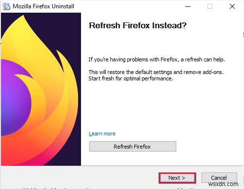 Windows 10에서 Firefox PR END OF FILE 오류 수정