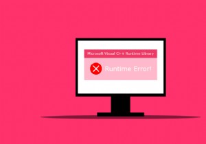Windows 10에서 런타임 오류 C++ 수정