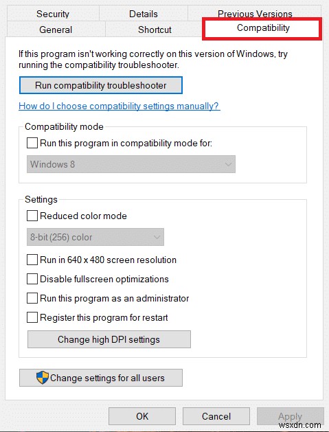 Windows 10에서 런타임 오류 C++ 수정