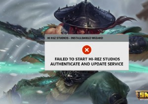 Hi Rez Studios 인증 및 업데이트 서비스 오류 수정 
