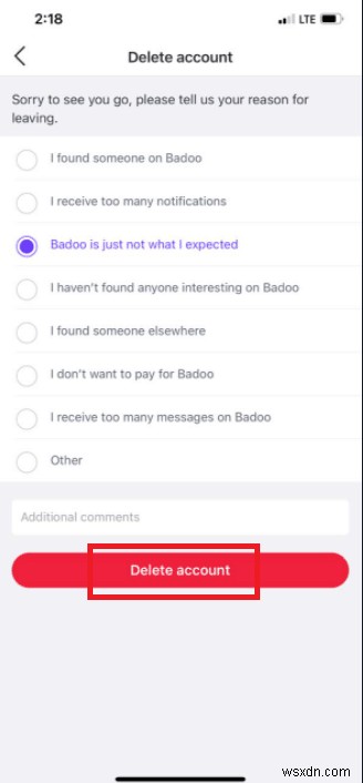 Badoo 계정 삭제 방법 