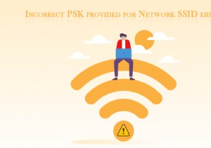 Windows 10  네트워크 SSID에 잘못된 PSK가 제공되었습니다  오류 해결 방법