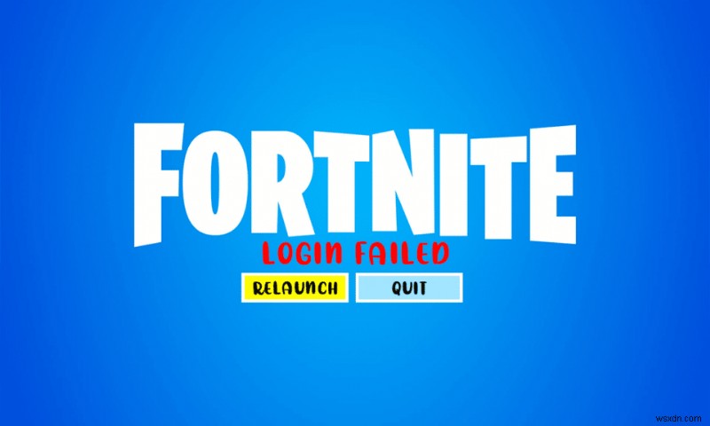 로그인 실패 수정 이 플랫폼 Fortnite에서 계정을 재생할 수 없습니다 