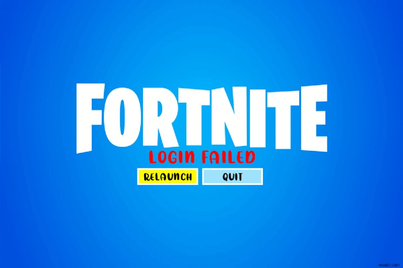 로그인 실패 수정 이 플랫폼 Fortnite에서 계정을 재생할 수 없습니다 