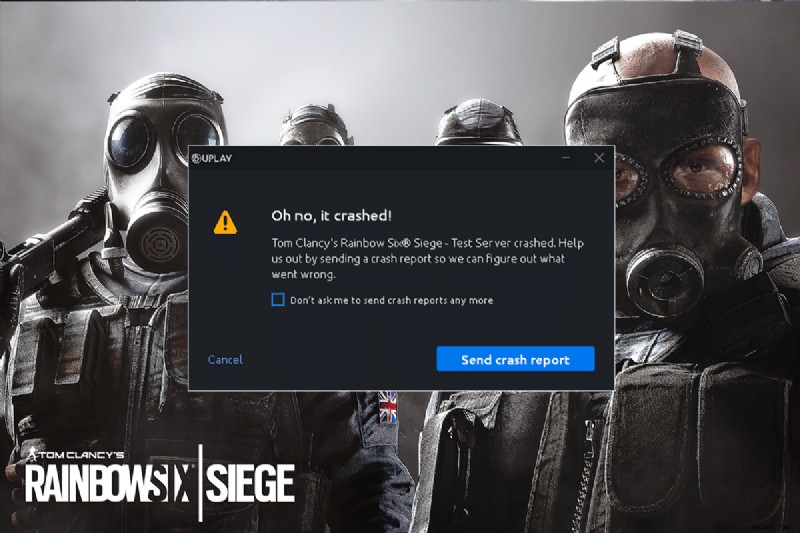 Windows 10에서 Rainbow Six Siege 충돌 수정 