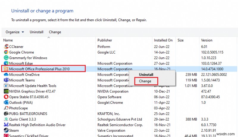 Windows 10에서 서버에 연결하려는 Outlook 수정 