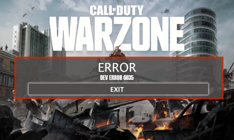 Windows 10에서 Call of Duty Warzone Dev 오류 6635 수정 