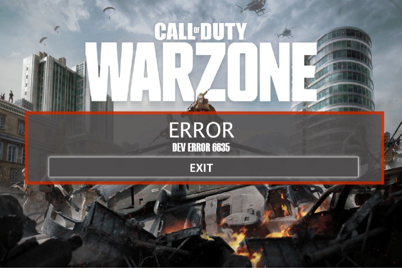 Windows 10에서 Call of Duty Warzone Dev 오류 6635 수정 