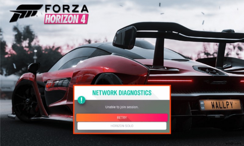 Xbox One 또는 PC에서 Forza Horizon 4가 세션에 참여할 수 없는 문제 수정 