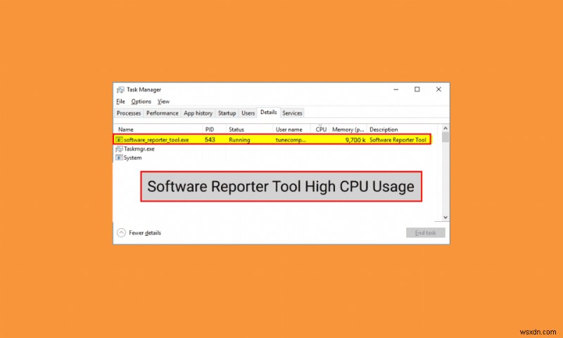 Windows 10에서 Software Reporter 도구 높은 CPU 사용량 수정 