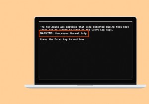 Windows 10의 열 트립 오류 수정