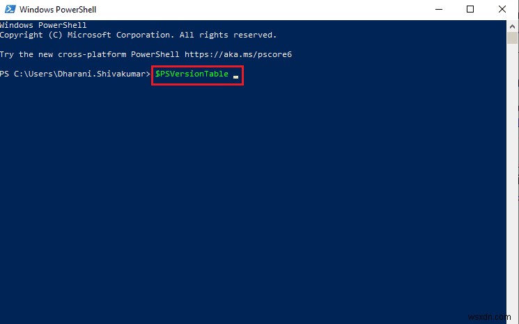 Windows 10에서 PowerShell 버전을 확인하는 방법 