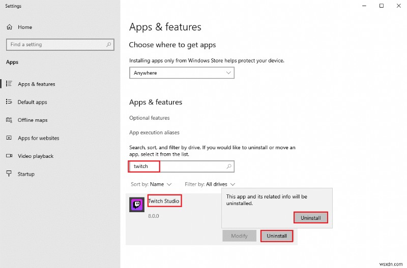 Windows 10에서 Twitch가 전체 화면으로 전환되지 않는 문제 수정