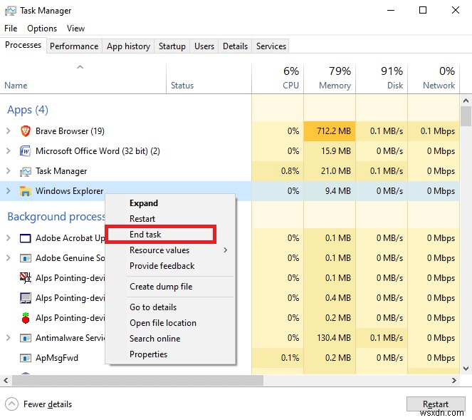 프로세스가 액세스할 수 없는 BitTorrent 오류 수정