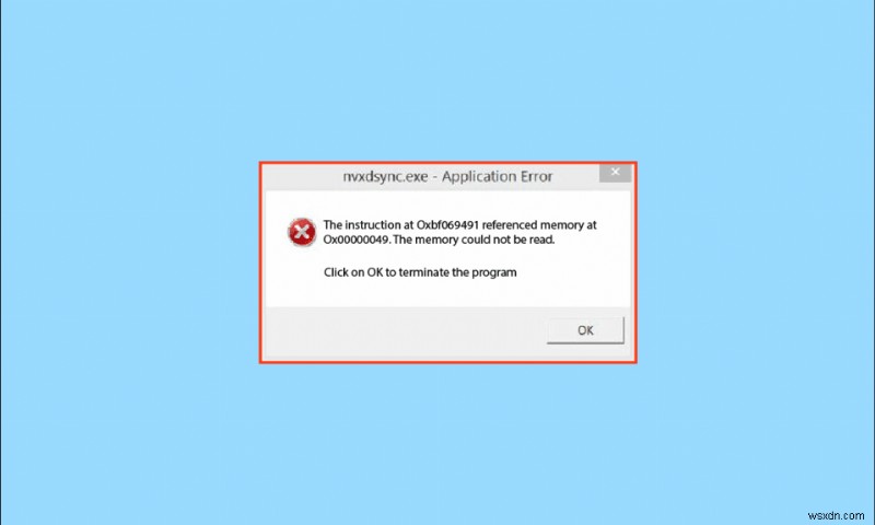 Windows 10에서 Nvxdsync exe 오류 수정 