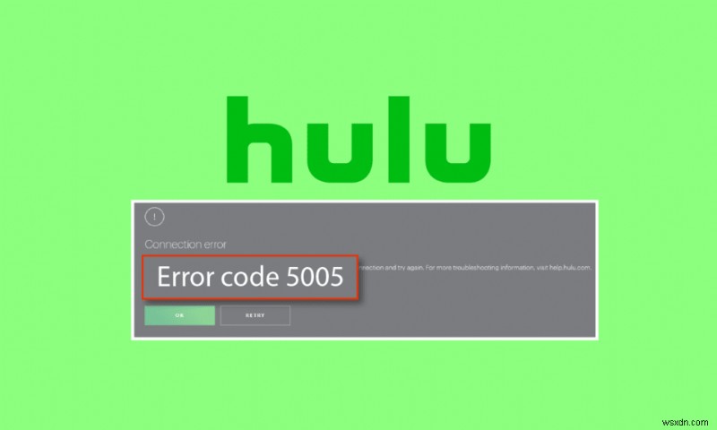 Windows 10에서 Hulu 오류 5005 수정 