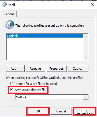 Windows 10에서 Outlook 오류 0x8004102a 수정 