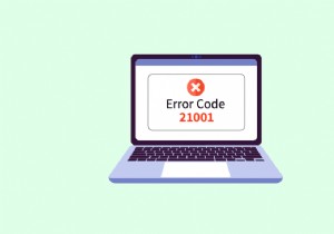 Windows 10에서 VMware 오류 코드 21001 수정 