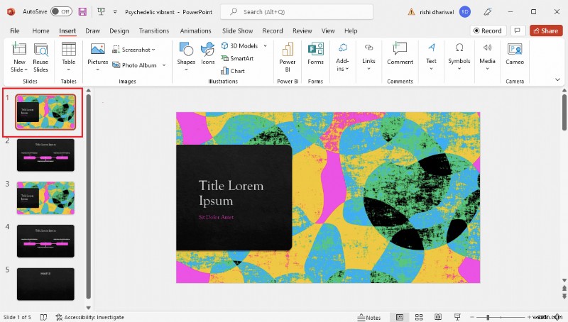 파일 오류를 저장하지 않는 PowerPoint 수정 