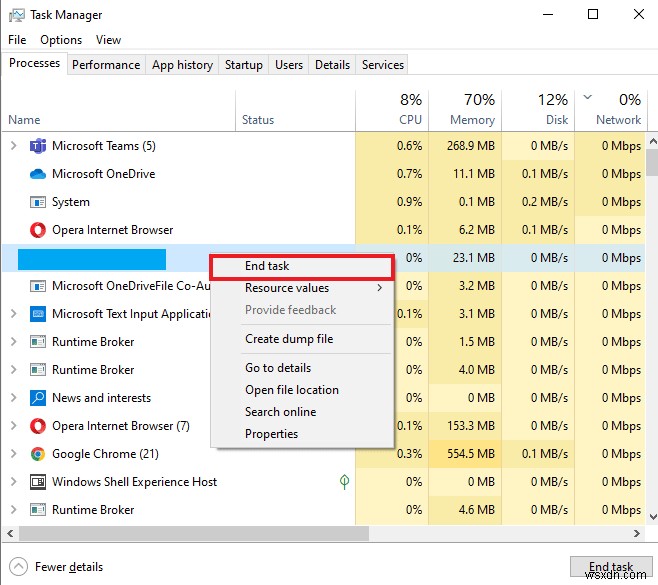 Windows 10에서 Sling 오류 8 4612 수정 