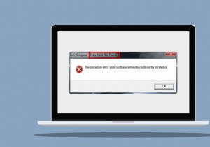 Windows에서 프로시저 진입점 오류 수정 