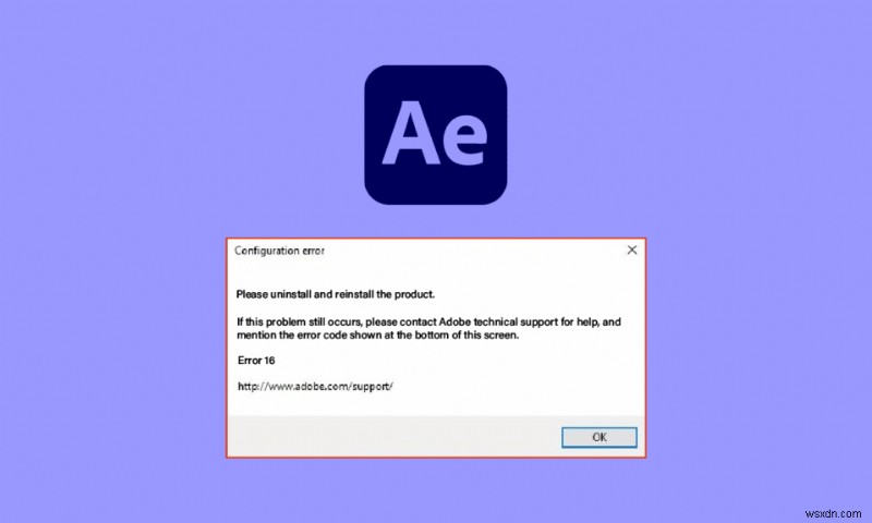 Windows 10에서 Adobe After Effects 오류 16 수정 