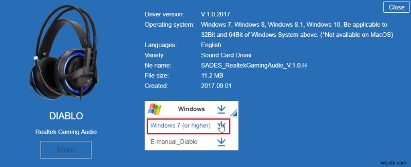 Windows 10에서 SADES 헤드셋이 작동하지 않는 문제 수정