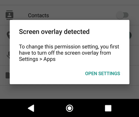 Android에서 화면 오버레이 감지 오류를 수정하는 3가지 방법