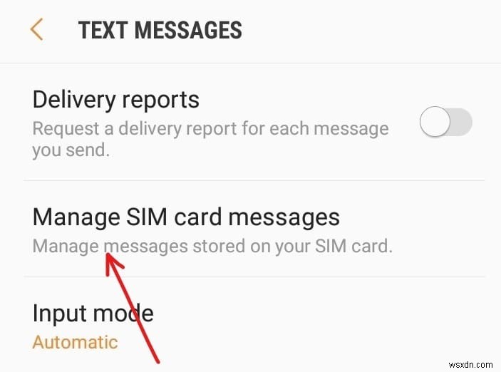 Android에서 문자 메시지를 보내거나 받을 수 없는 문제 수정