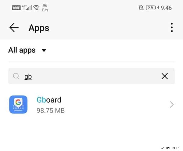 Android에서 Gboard가 계속 충돌하는 문제 수정