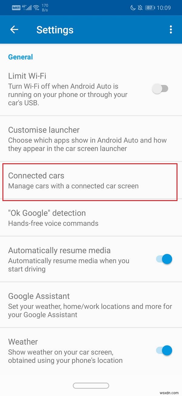 Android Auto 충돌 및 연결 문제 수정