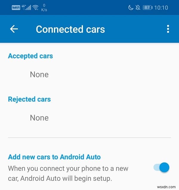 Android Auto 충돌 및 연결 문제 수정