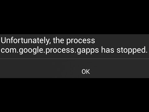 수정 불행히도 com.google.process.gapps 프로세스가 오류를 중지했습니다.