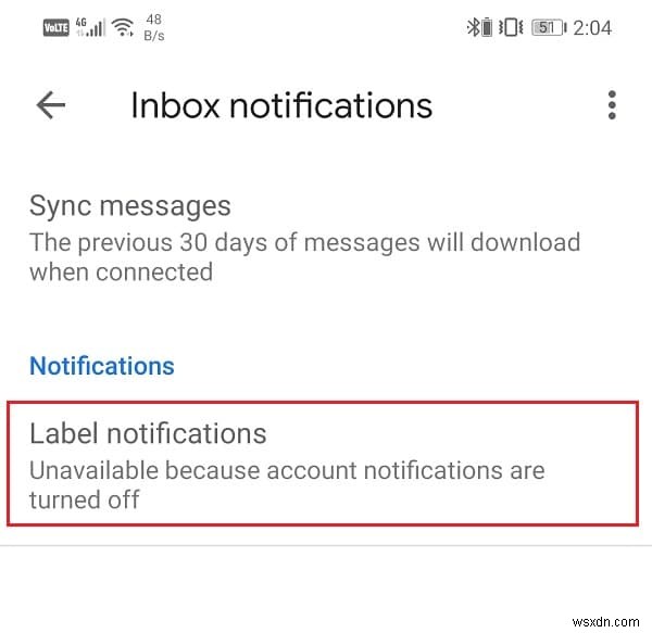 Gmail 앱이 Android에서 동기화되지 않는 문제 수정