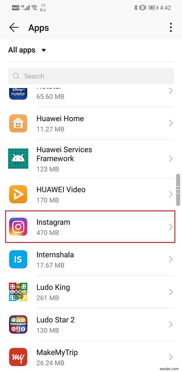 Android의 Instagram 카메라에 액세스할 수 없는 문제 수정