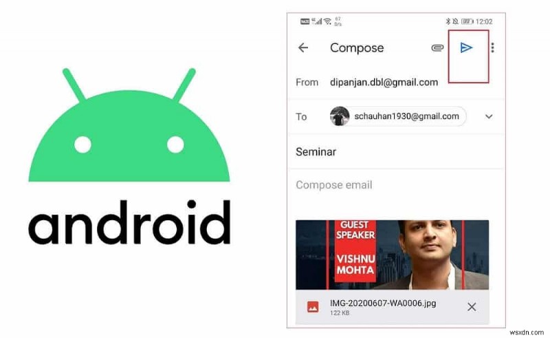 Android에서 이메일 또는 문자 메시지를 통해 사진 보내기