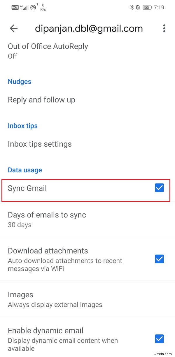 Android에서 Gmail이 이메일을 수신하지 못하는 문제 수정