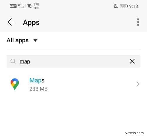 Android에서 길찾기를 표시하지 않는 Google 지도 수정