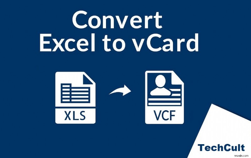 Excel(.xls) 파일을 vCard(.vcf) 파일로 변환하는 방법은 무엇입니까?