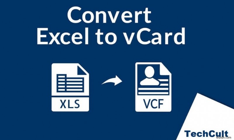 Excel(.xls) 파일을 vCard(.vcf) 파일로 변환하는 방법은 무엇입니까?