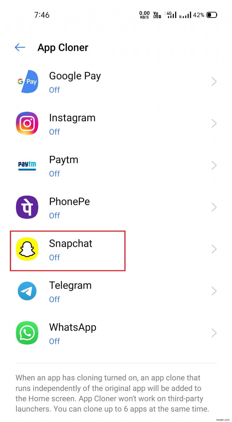 하나의 Android 휴대전화에서 두 개의 Snapchat 계정을 실행하는 방법은 무엇입니까?