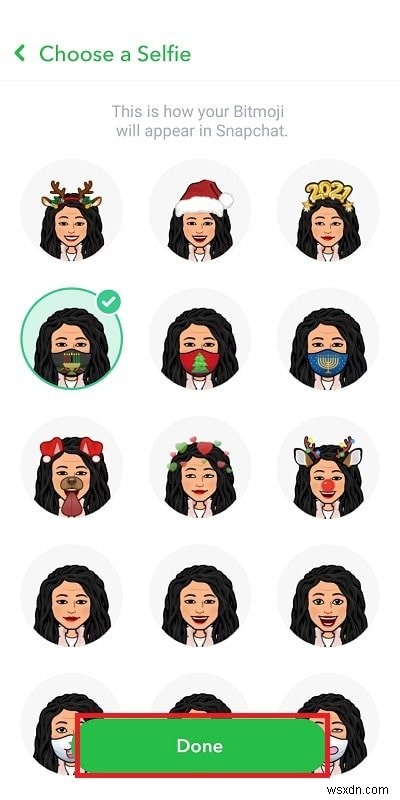 Snapchat에서 Bitmoji 셀카를 변경하는 방법