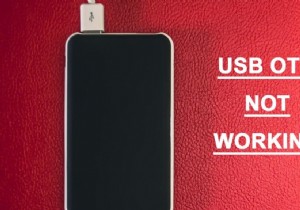 Android 기기에서 USB OTG가 작동하지 않는 문제 수정 
