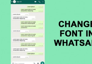 WhatsApp에서 글꼴 스타일 변경하는 방법 완벽 가이드