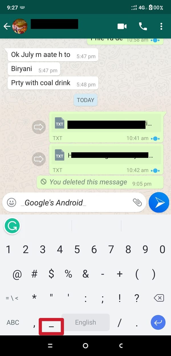WhatsApp에서 글꼴 스타일을 변경하는 방법