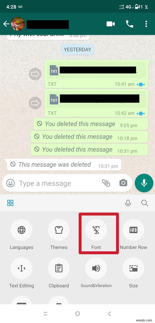 WhatsApp에서 글꼴 스타일을 변경하는 방법