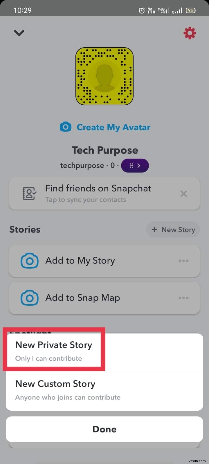 친한 친구를 위해 Snapchat에서 비공개 스토리를 만드는 방법