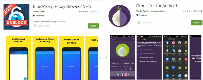 Android용 최고의 IP 주소 숨기기 앱 5개