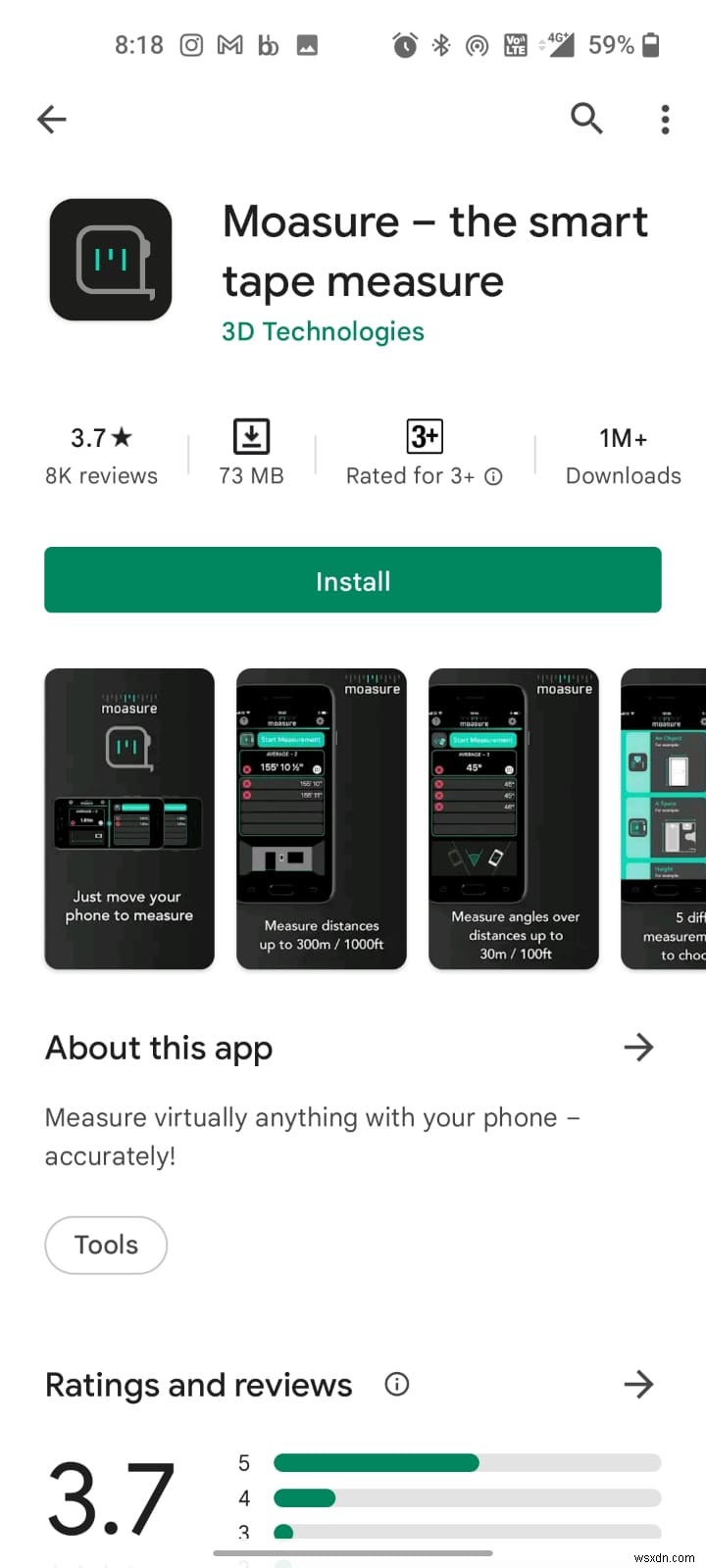 상위 18개 최고의 측정 앱