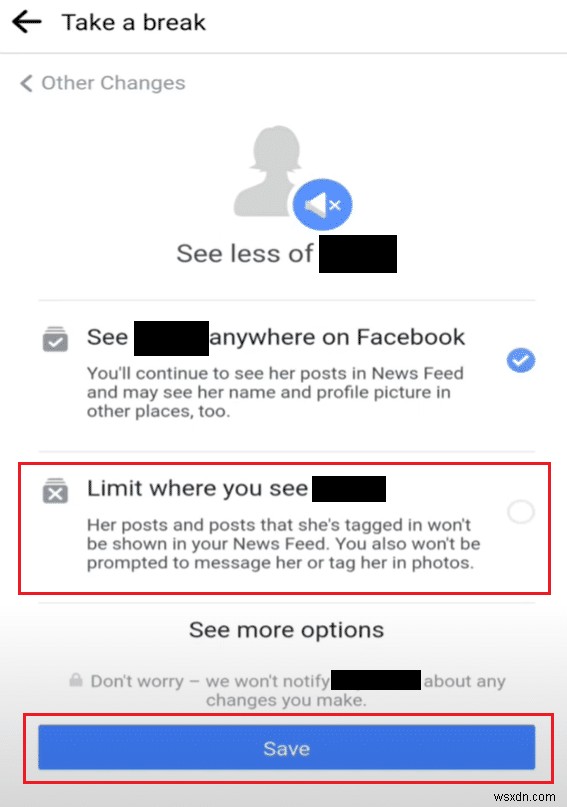 Facebook에서 누군가로부터 휴식을 취하는 방법